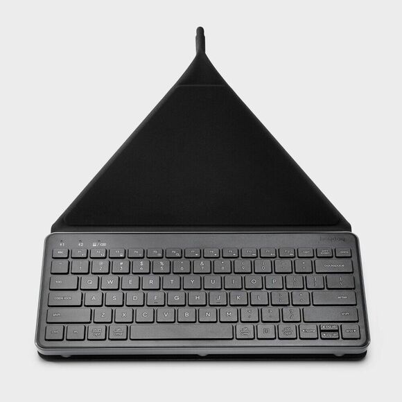 Wireless Keyboard with Stand for iPads & Tablets - heyday Black and Gray - Picture 1 of 10
